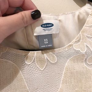 White lacey summertime babydoll Old Navy dress